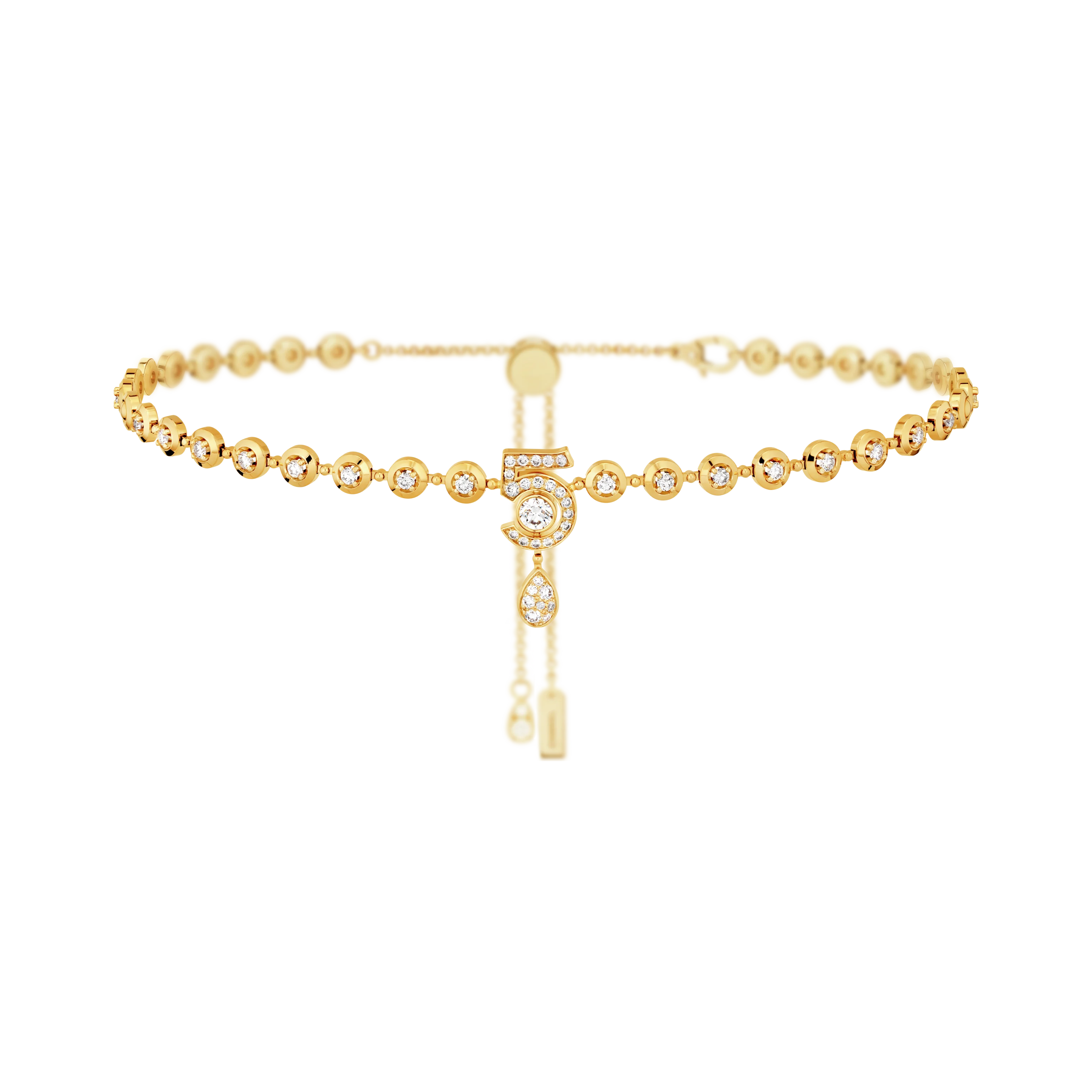 Chanel, Eternal N&amp;deg;5 Diamond Line Necklace in 18K Yellow Gold