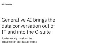 Generative AI brings the data conversation out of IT and into the C-suite