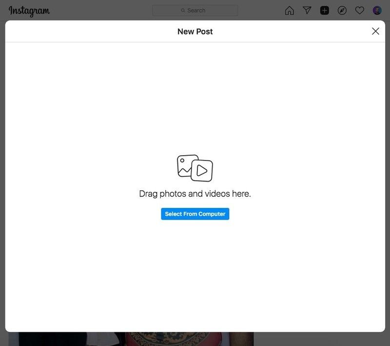 Instagram Create From Desktop