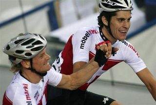 Risi and Marvulli after winning the 2007 World Championships.