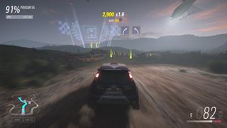 In-game screenshot of Forza Horizon 5: Rally Adventure.