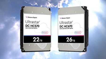 Two huge HDDs in the cloud.