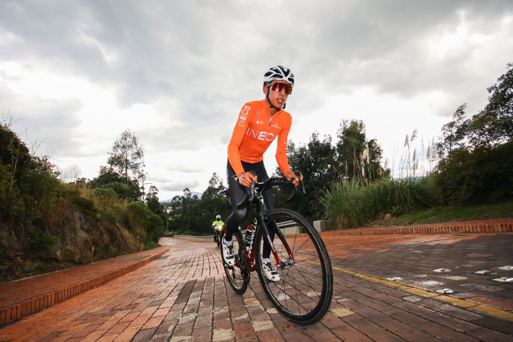 Egan Bernal training in Colombia