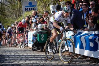 Peter Sagan (Bora-Hansgrohe) on the Kemmelberg