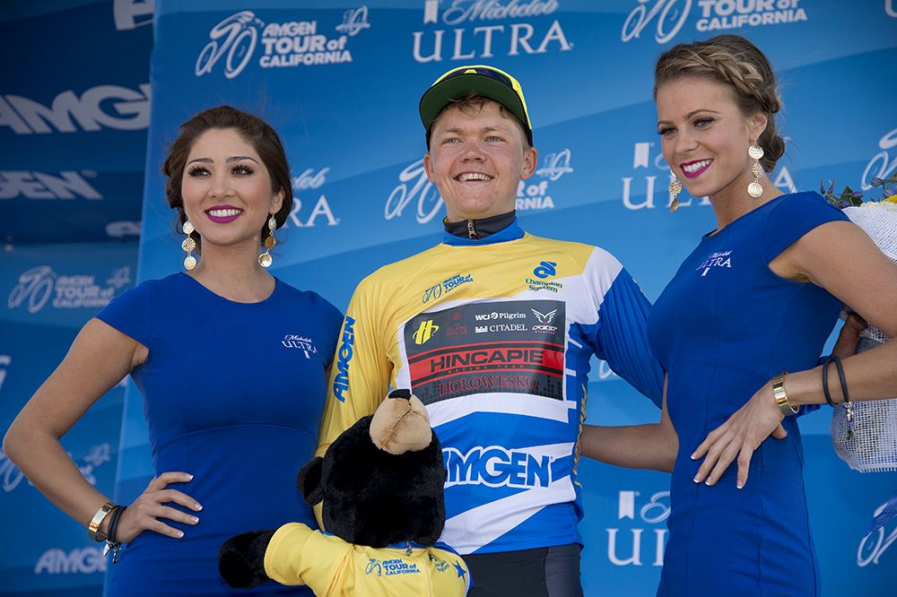 New race leader Tom Skujins (Hincapie)