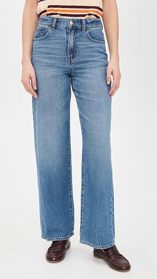 Madewell Pv Wide in Airy Denim Jeans