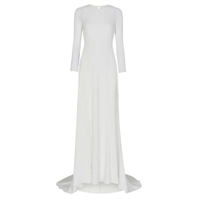 Whistles Cecilia Mesh-sleeve Woven Wedding Dress, £499 | Selfridges