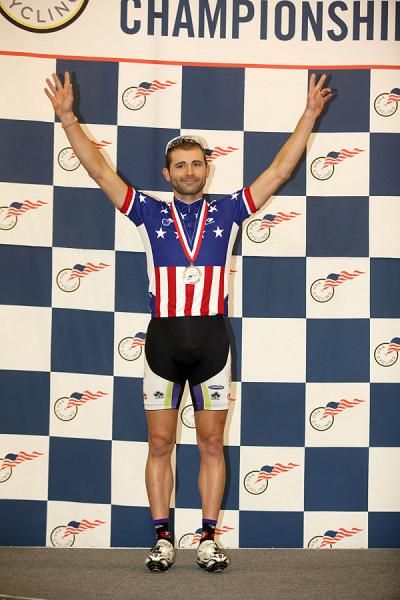 Men's Point Race Champion Daniel Holt.