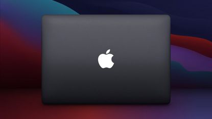 Apple glowing MacBook logo