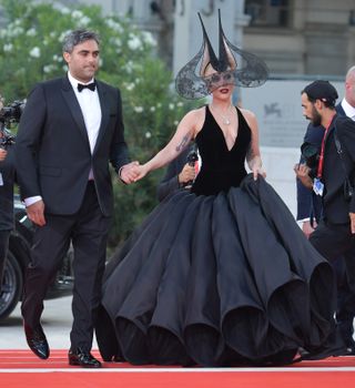 Michael Polansky and Lady Gaga attends the "Joker: Folie à Deux" red carpet during the 81st Venice International Film Festival at Sala Grande on September 04, 2024 in Venice, Italy.