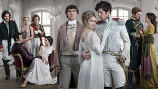 The cast of the new adaptation of BBC One's War And Peace including Lily James, James Norton and Gillian Anderson