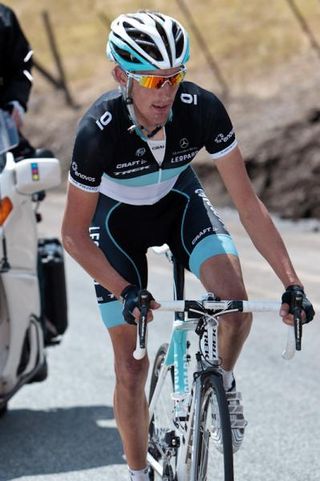 Andy Schleck (Leopard Trek) looking calm and collected on today's tough final climb.