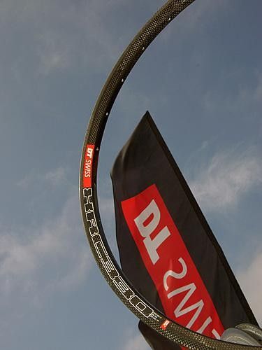 The DT Swiss XRC380 carbon fiber mountain bike rim is ultralight and ultra-expensive.