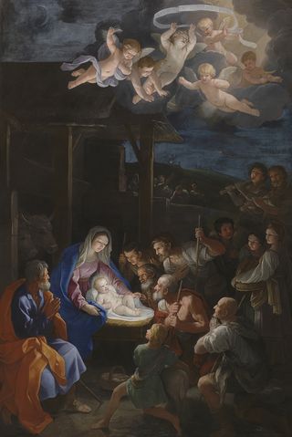 The Adoration of the Shepherds by Guido Reni (1640). Picture: The National Gallery, London