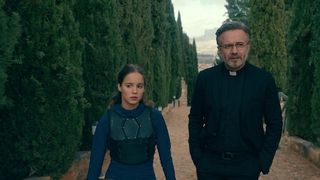 Where was Warrior Nun filmed? Alba Baptista as Ava and Tristan Ulloa as Father Vincent 
