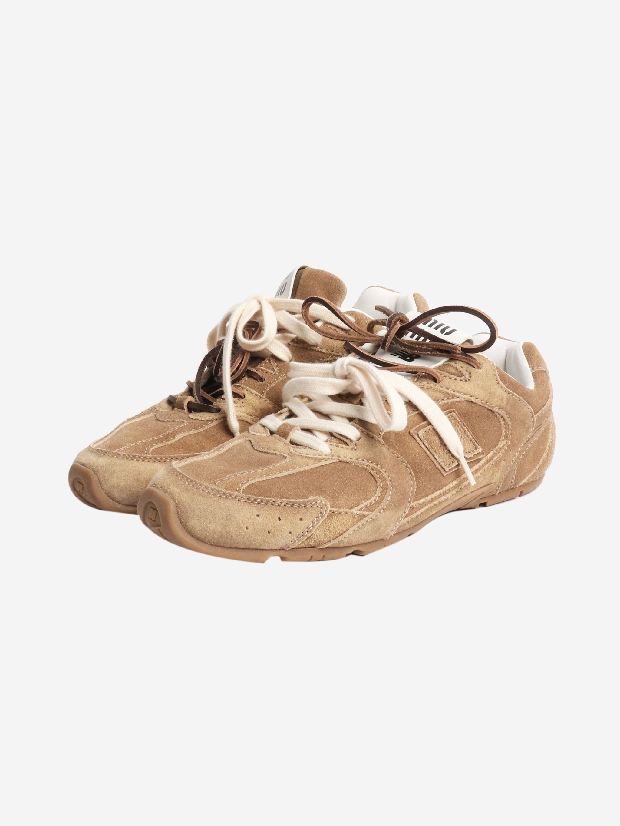 miu miu new balance Brown 530 SL suede sneakers