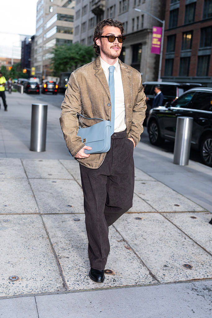 Jack Innanen carries the Ferragamo Cara Bag