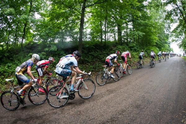 The men's field tackles the KOM.
