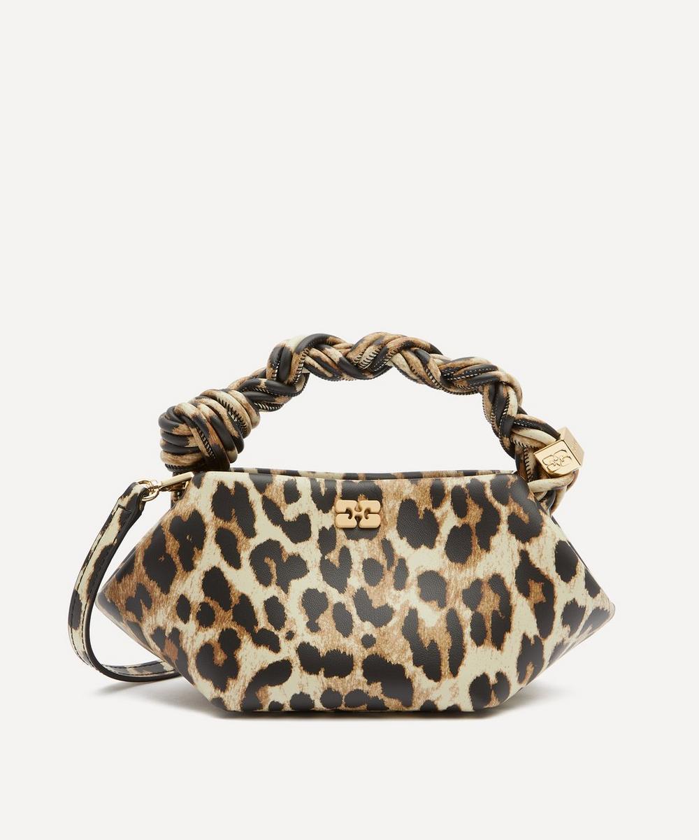Leopard Mini Bou Top Handle Bag
