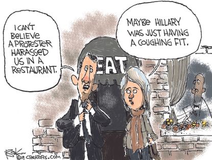 
Political cartoon U.S. Bill Clinton 2016 Fees