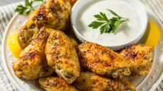A plate of lemon pepper wings