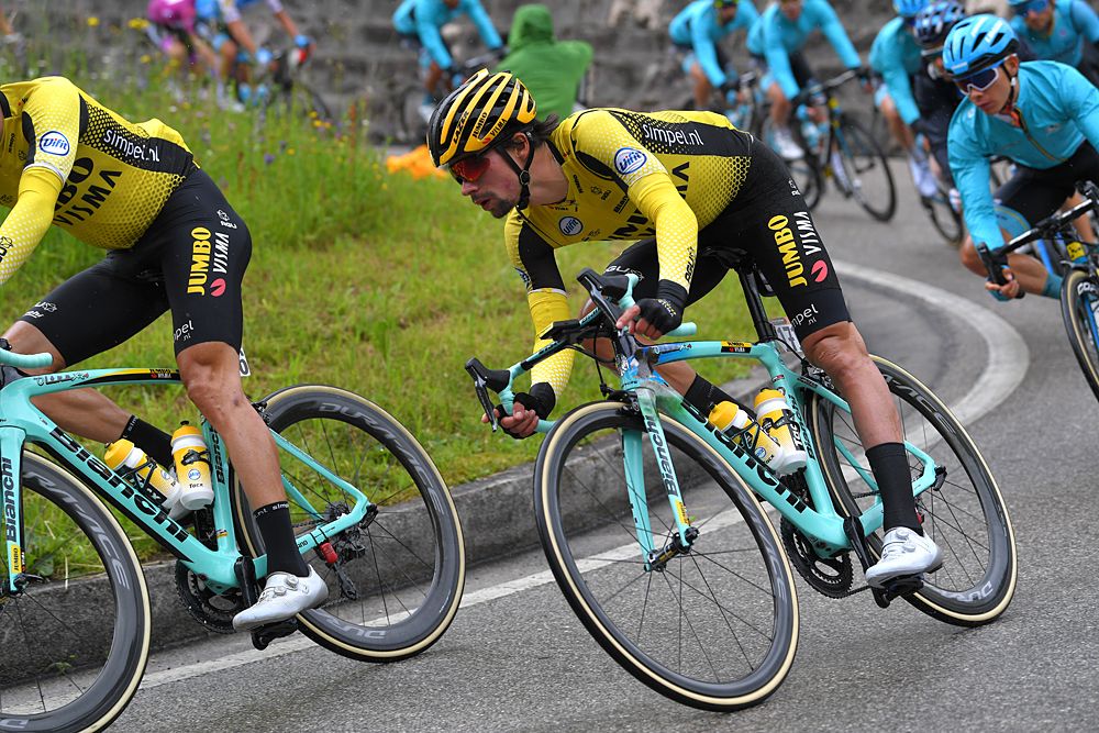 Primoz Roglic (Jumbo Visma) during stage 18 at the Giro d'Italia