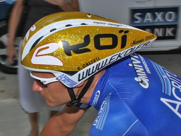 Agritubel switched its helmet sponsor this year to French outfit Ekoi, who provided the team with these surprisingly economical Chrono lids.