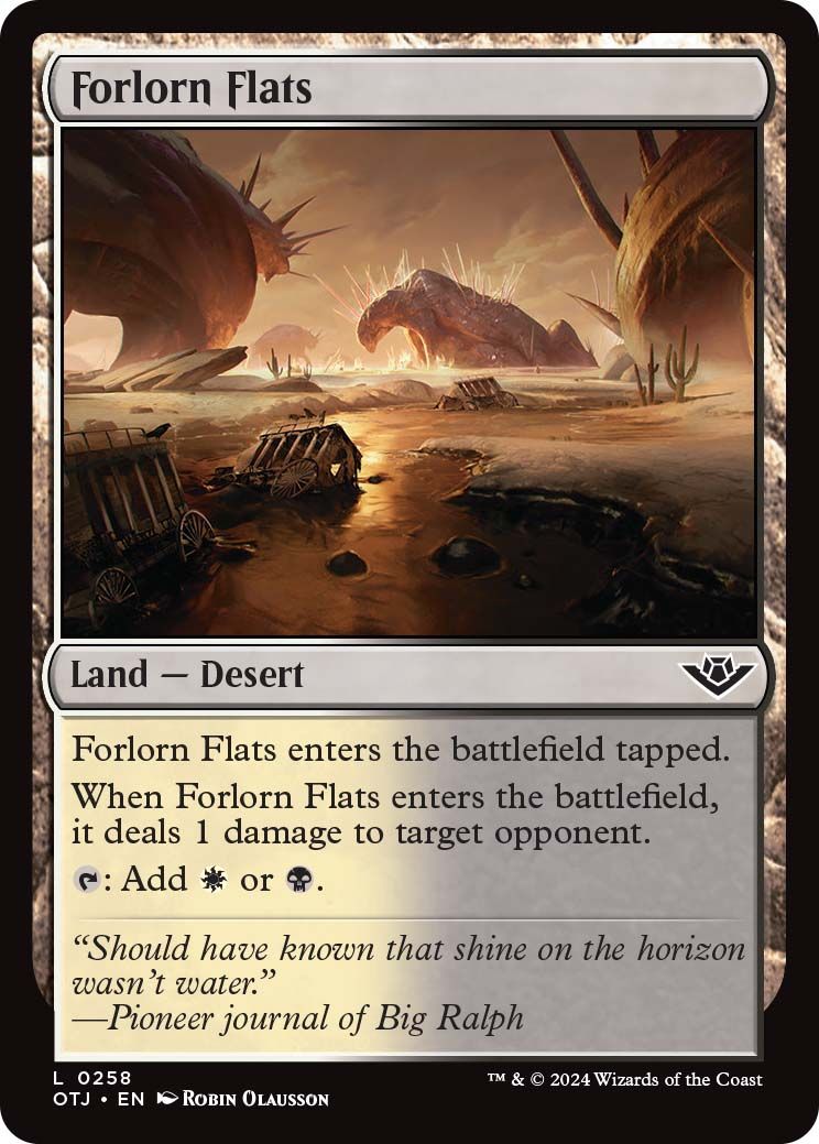 Desert Forlorn land MTG
