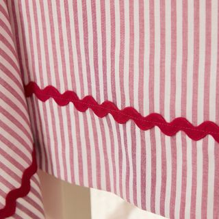 Valentine's Ticking Stripe Tablecloth