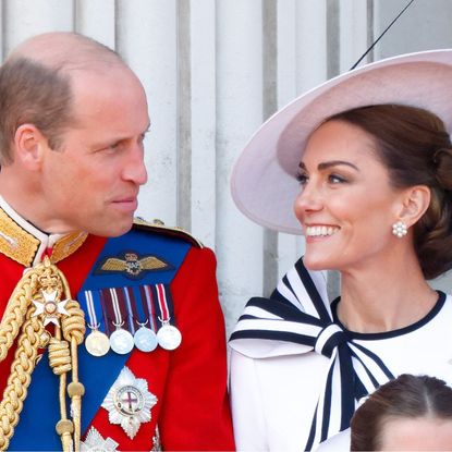 The Prince and Princess of Wales attend Trooping the Colour in 2024