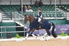 Becky Moody and Jack Diamond win the Stuebben inter II gold at the 2025 LeMieux National Dressage Championships.