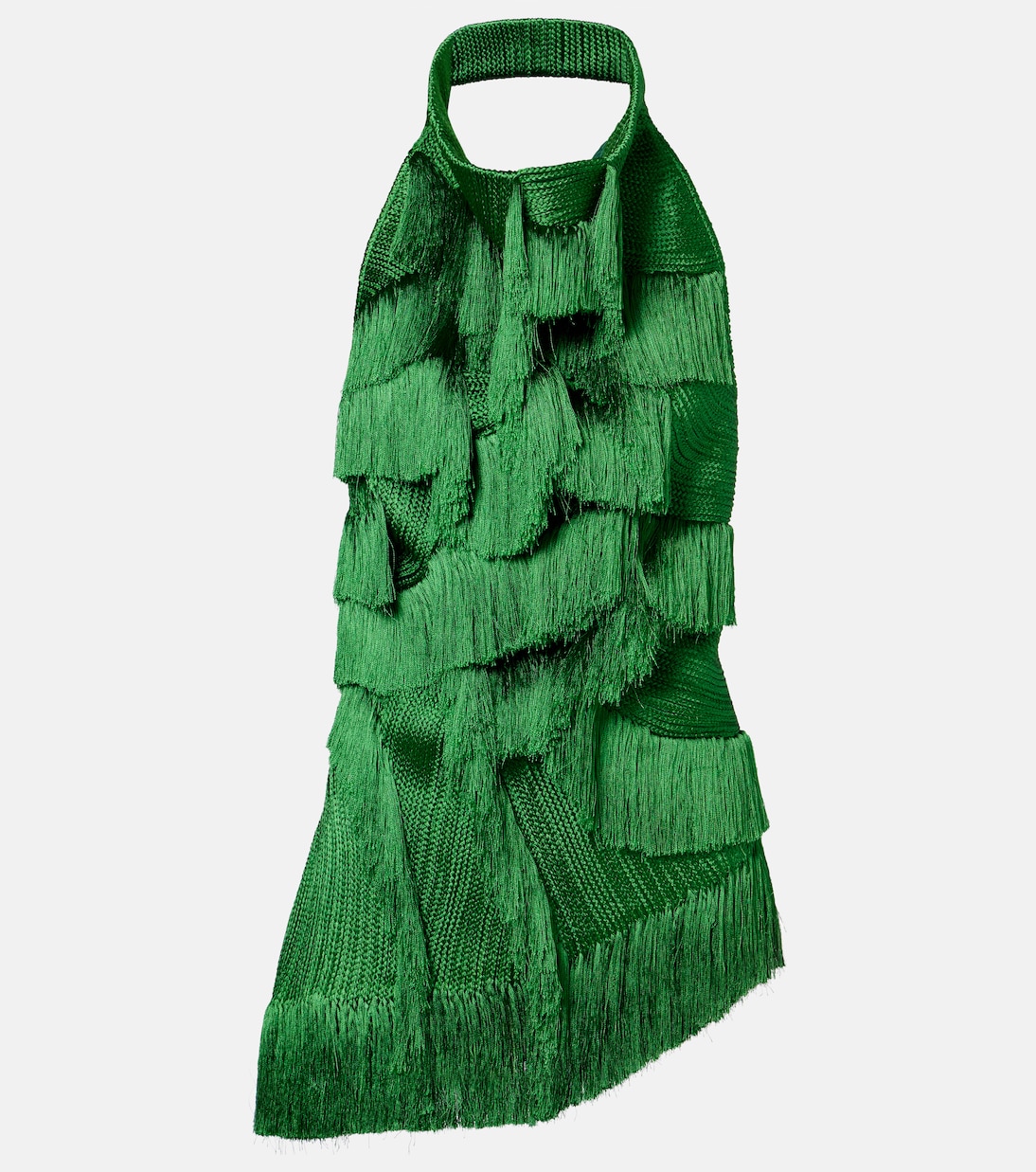 Fringed Asymmetric Top in Green - Xu Zhi