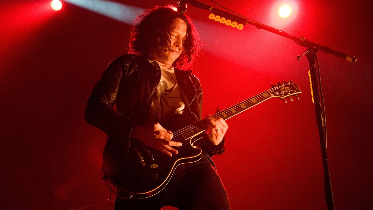 Ray Toro of My Chemical Romance performs on stage at the Sant Jordi Club on March 5, 2011 in Barcelona, Spain.