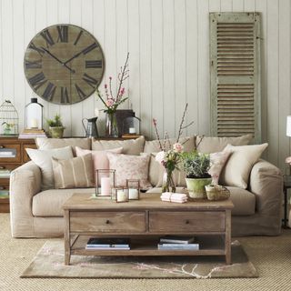rustic living room with vintage elements