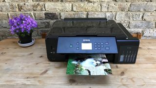 Printer printing a photo