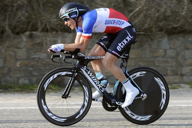 Sylvain Chavanel (OmegaPharma - QuickStep) in action