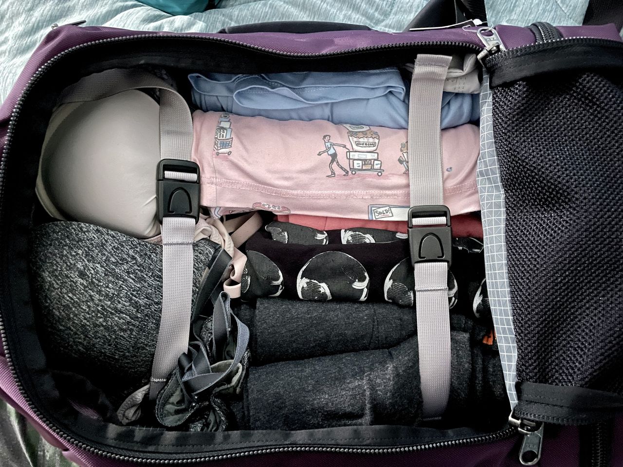 Tom Bihn Techonaut 30 Aubergine Tie Down Straps