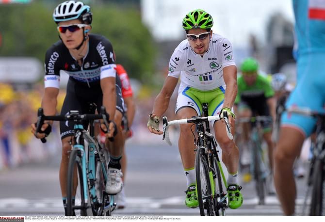 Peter Sagan and Michal Kwiatkowski finish up