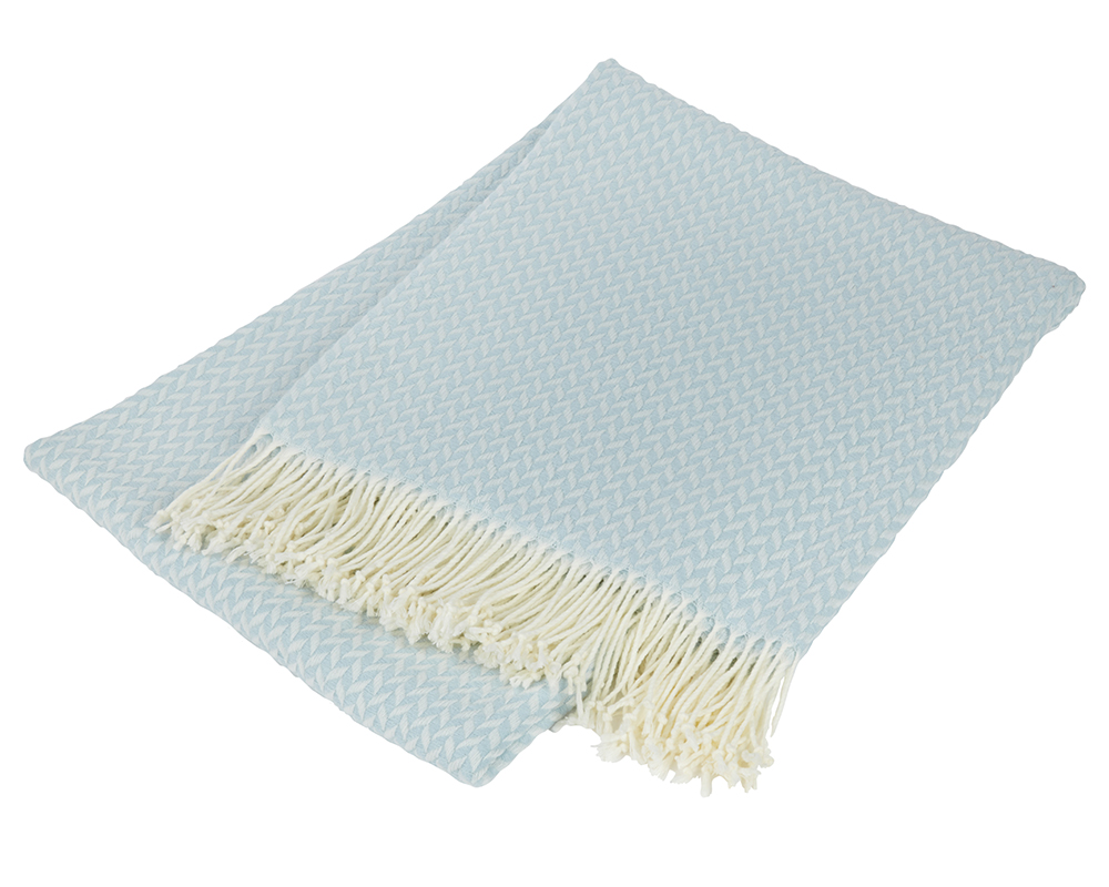 printed patterned light blue bedsheet