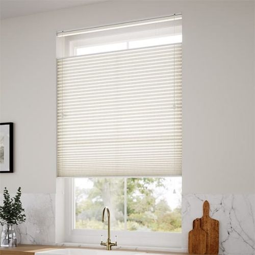 DuoLight, Top Down/Bottom Up Strie Limestone Thermal Blind