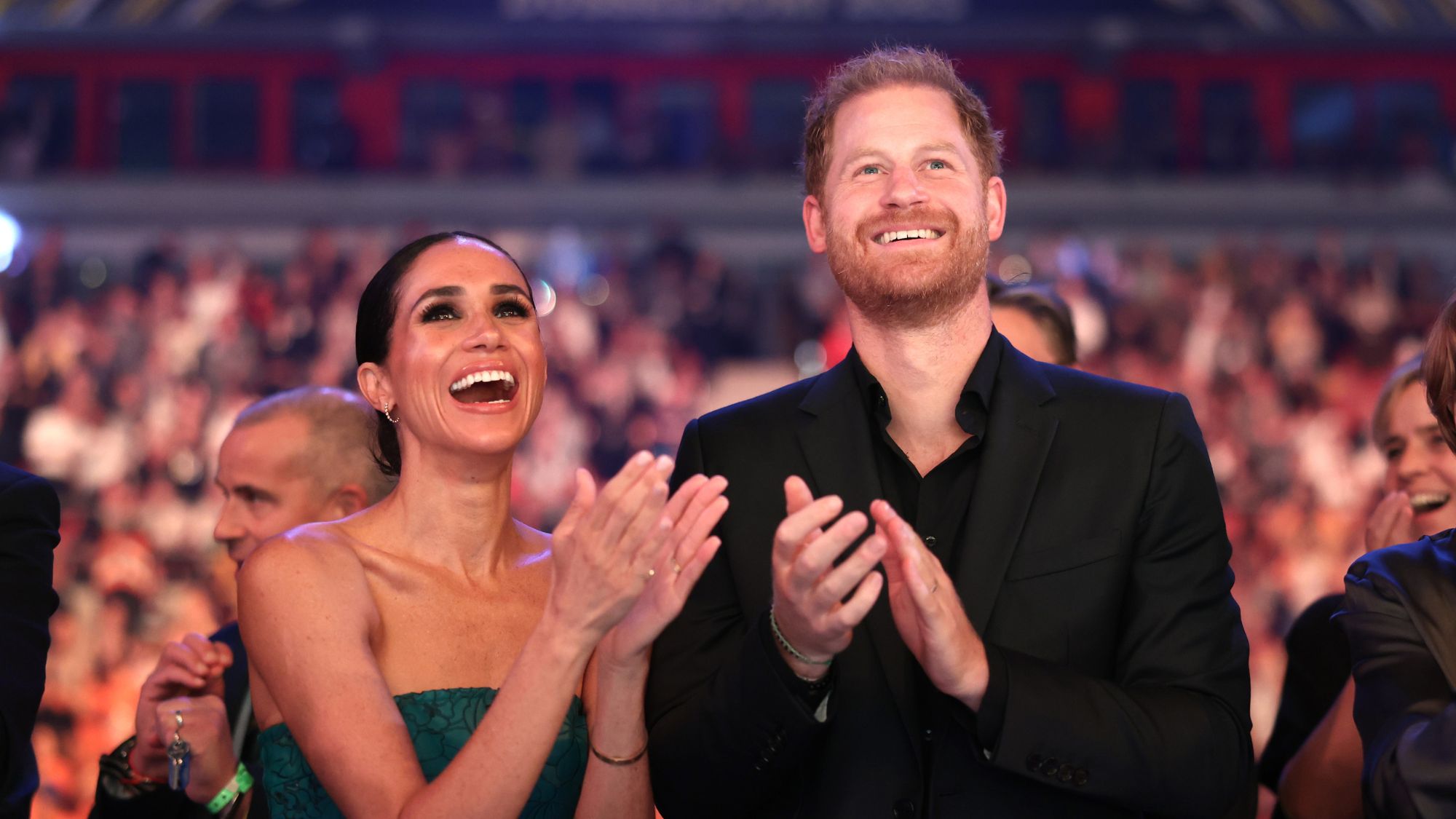 The Duke and Duchess of Sussex attend the 2023 Invictus Games closing ceremony in Düsseldorf