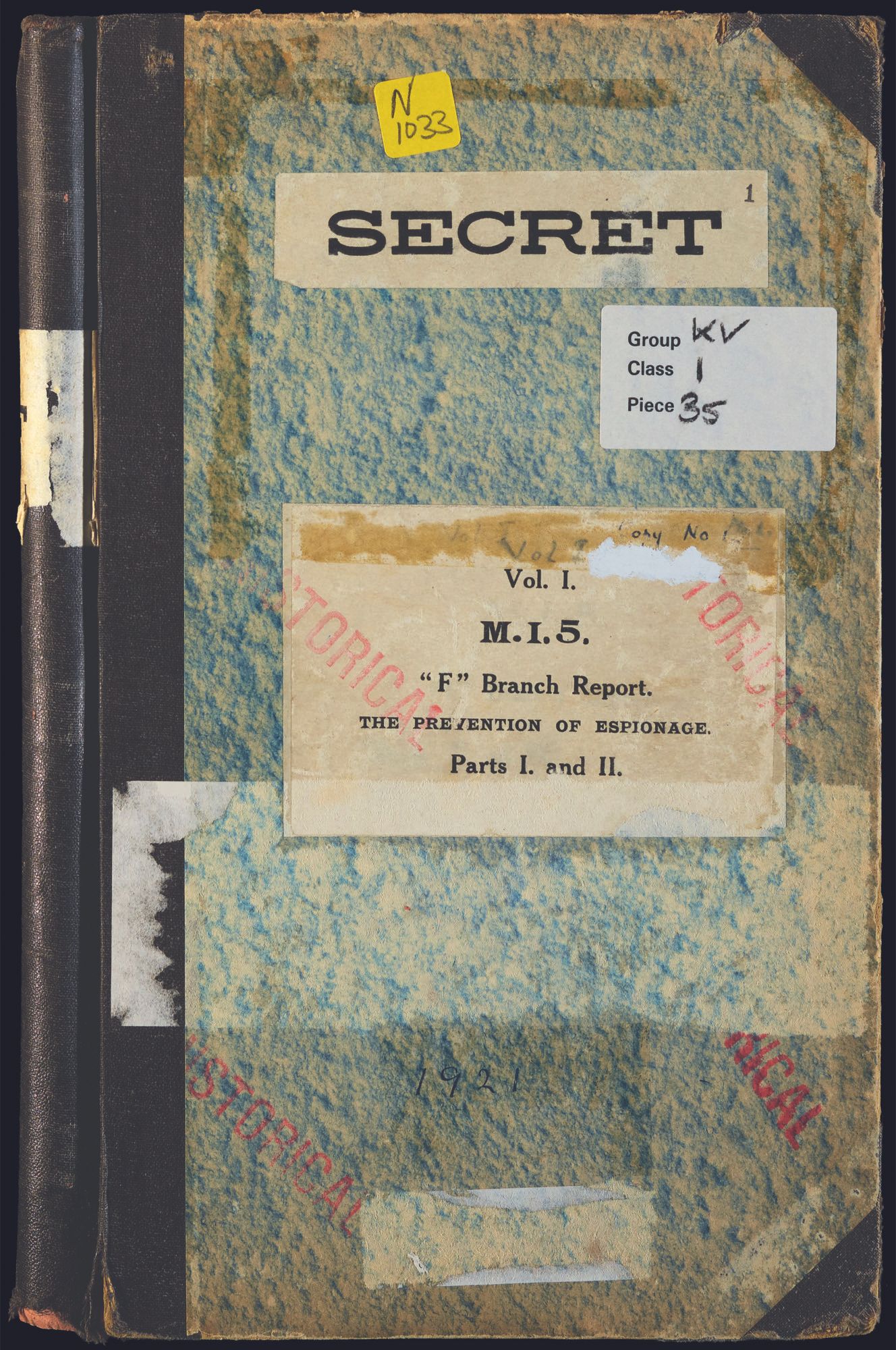 The cover of the MI5 Archive book