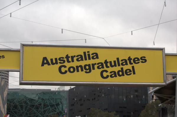 Australia congratulates Cadel