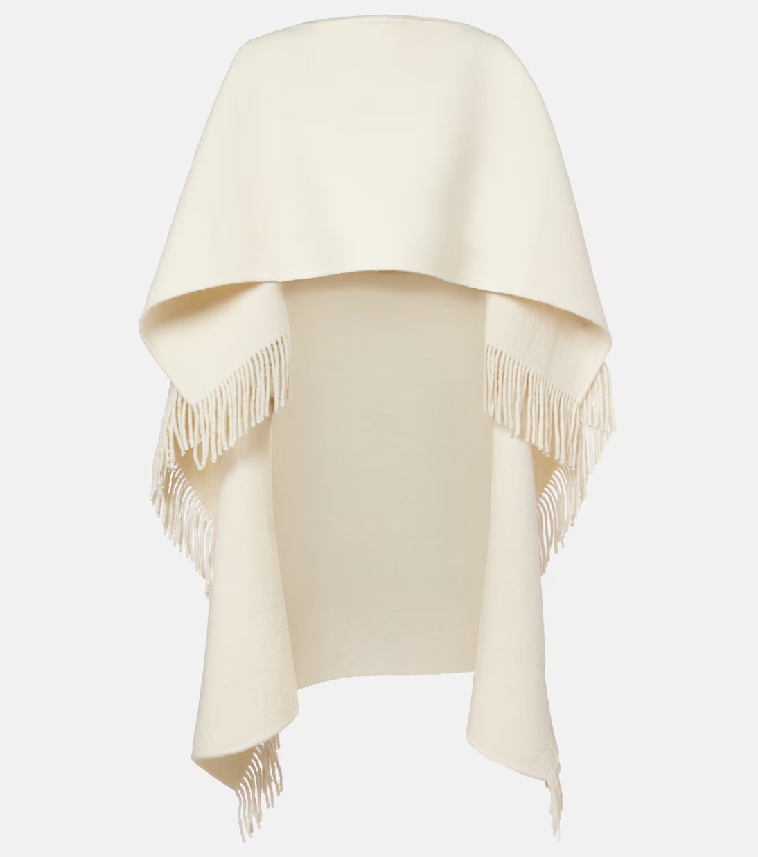 Toteme, Fringed Wool-Blend Poncho