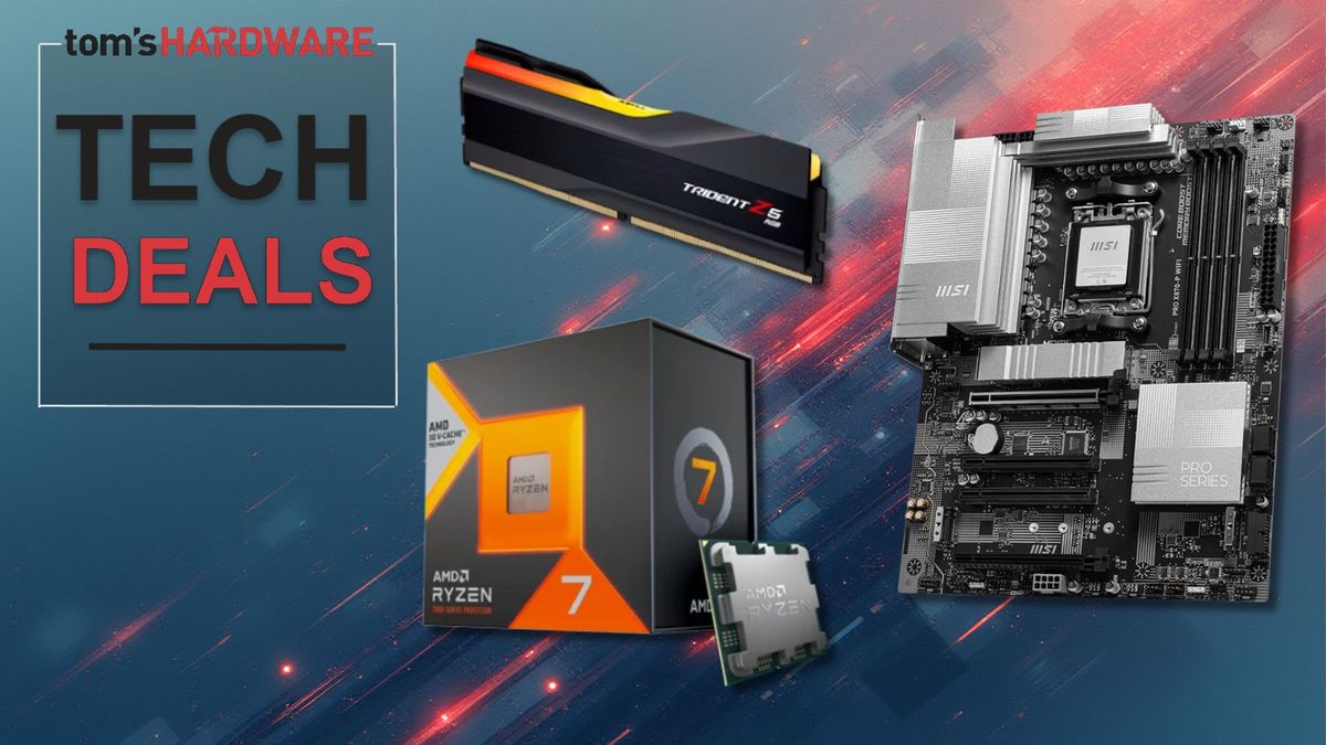 Get 16GB of DDR5 RAM for just $16 when you buy it with AMD's brand-new 7700X3D — Ryzen 7 with an X870 motherboard, G.Skill Ripjaws, and an AIO for just $588