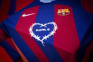 Barcelona Spotfiy partnership with Karol G logo ahead of El Clasico against Real Madrid