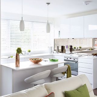 Decorate your kitchen with white and modern white appliances