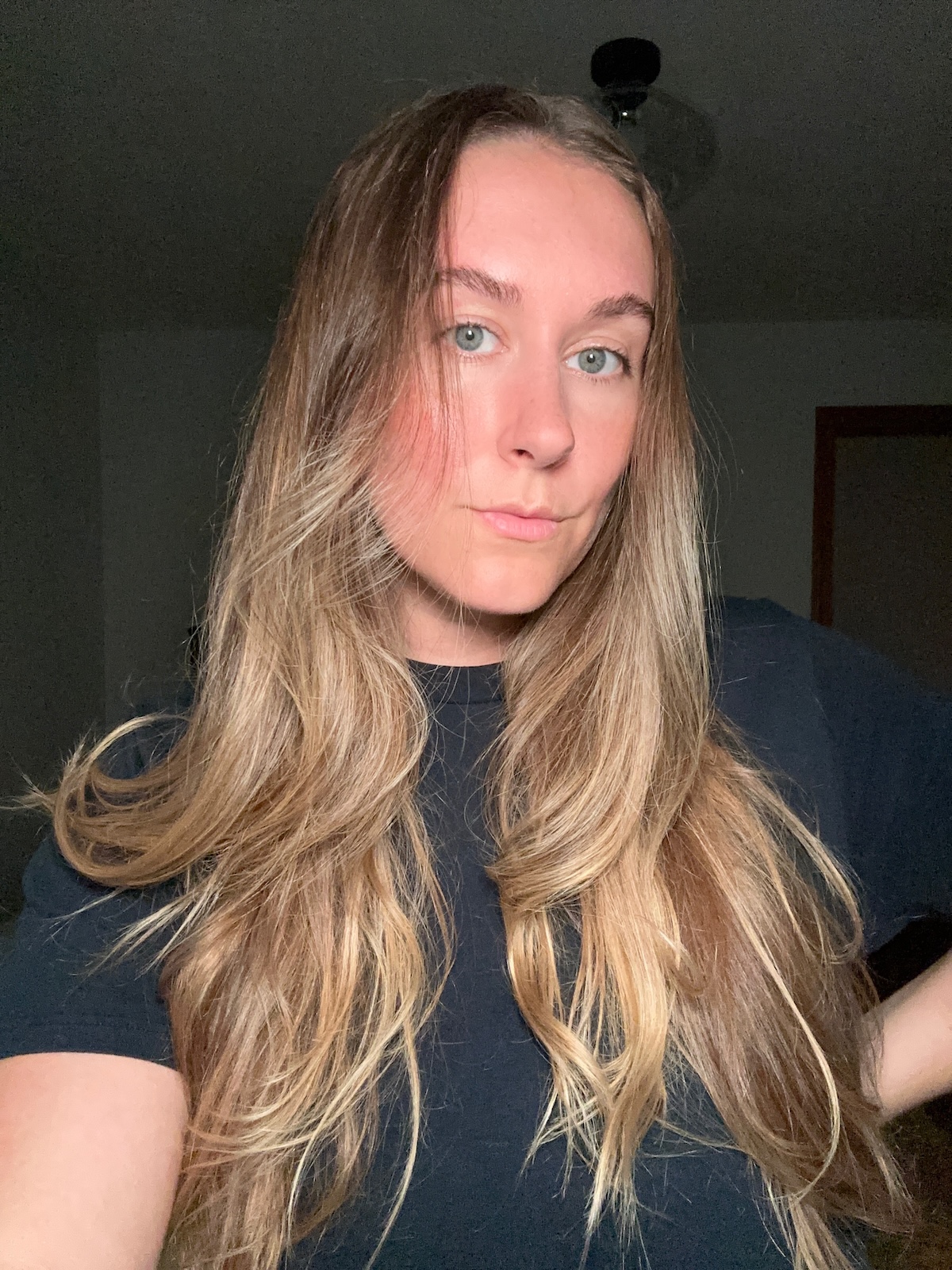 After using Oribe Mirror Rinse Glass Hair Treatment