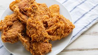 Fried chicken on plate