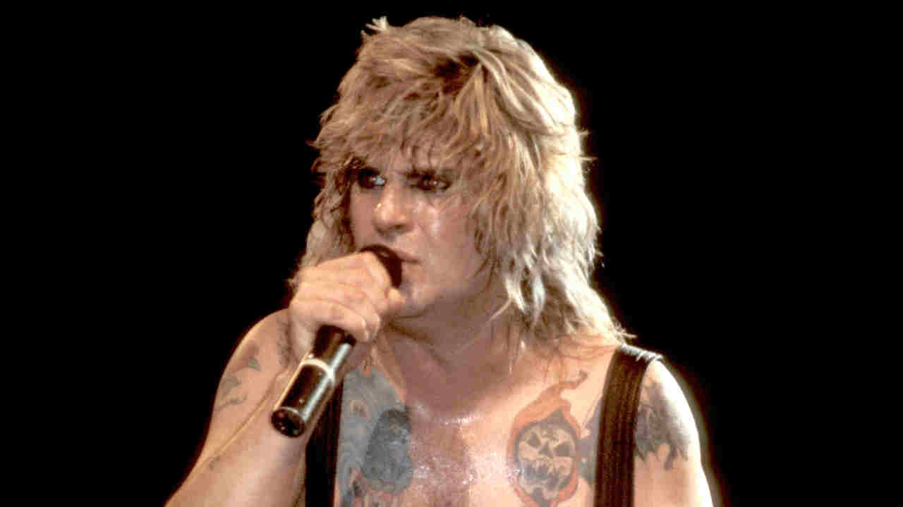 Ozzy Osbourne performing at the Rock In Rio festival in 1985